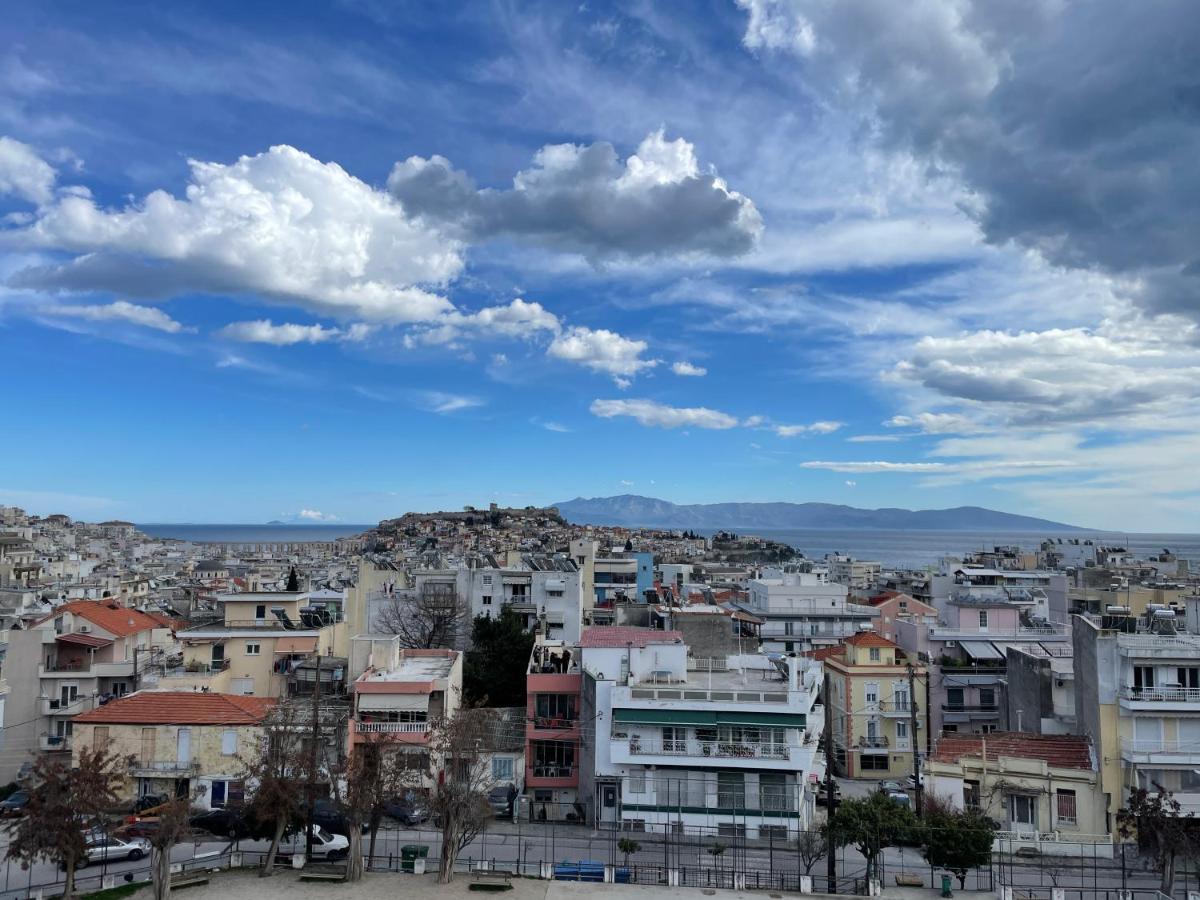 George & Nia Apartment - Central Kavala With Panoramic Terrace View Εξωτερικό φωτογραφία