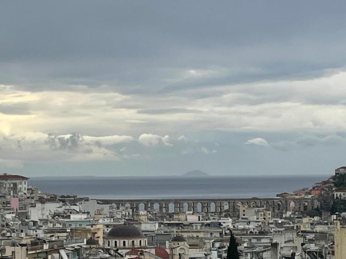 George & Nia Apartment - Central Kavala With Panoramic Terrace View Εξωτερικό φωτογραφία